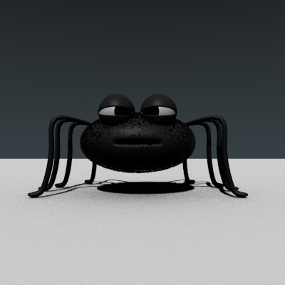 Black Cartoon Spider preview image 1
